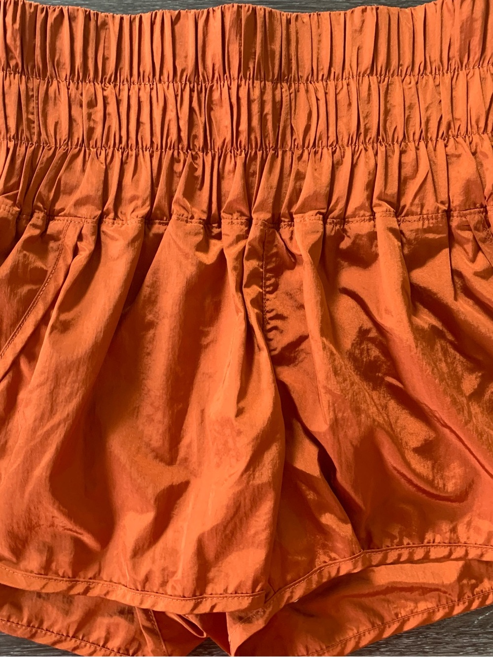 FP Movement by Free People High-Waist Orange Shorts
